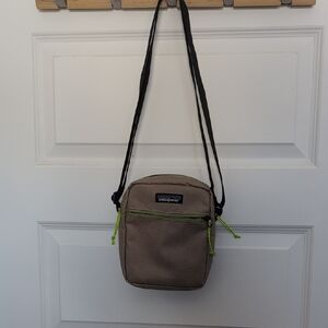 Patagonia Brown Belt Bag with Green Accents